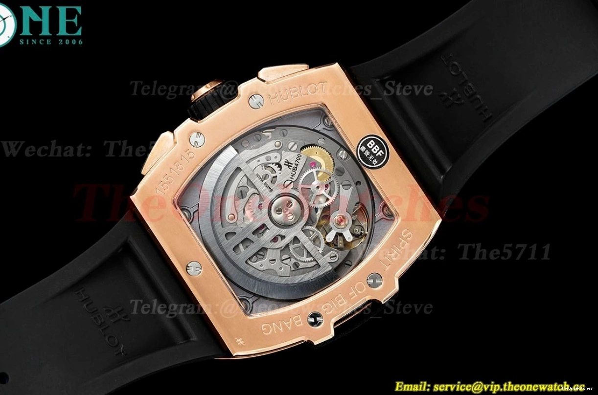 of Bang 42mm Chrono Spirit Mod TI RU BBF Dial A7750 Skeleton Big 0114